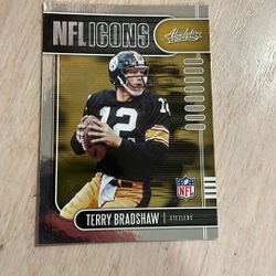 NFL Icons Terry Bradshaw Steelers Card