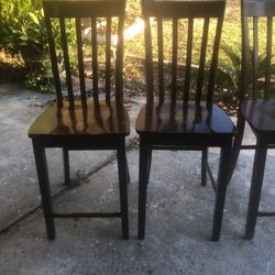 3 High Table Chairs