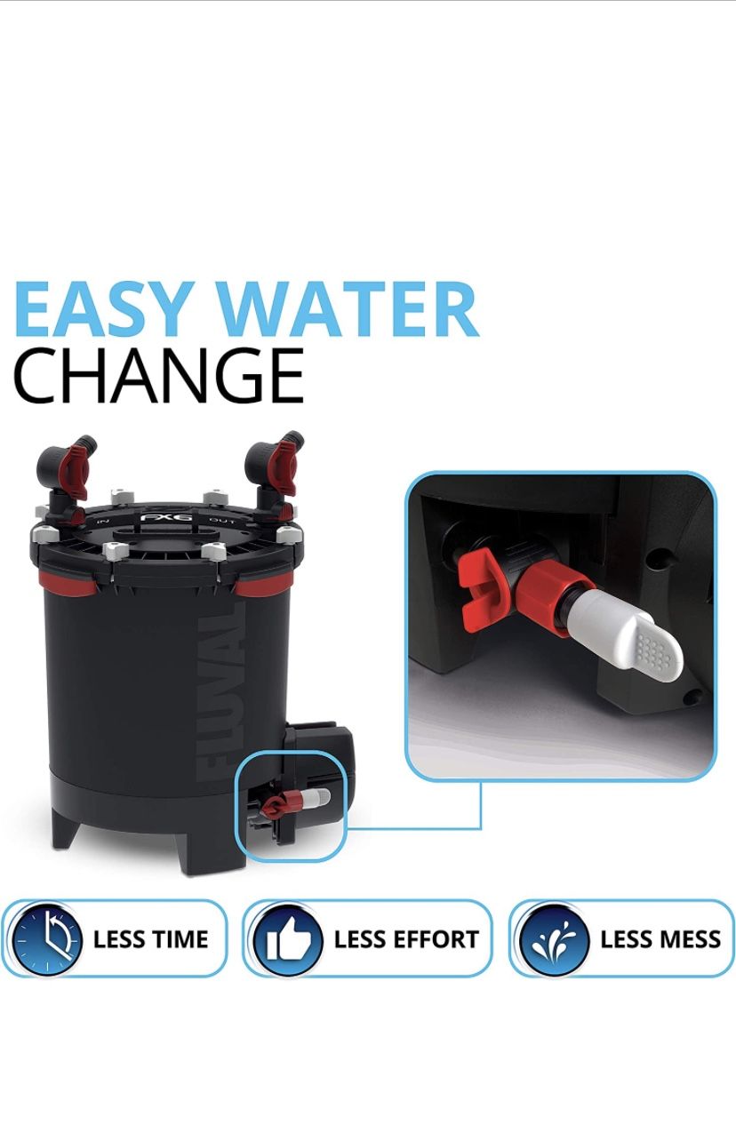 Fluval FX6 High Performance Aquarium Filter, Canister Filter for Aquariums up to 400 Gal.