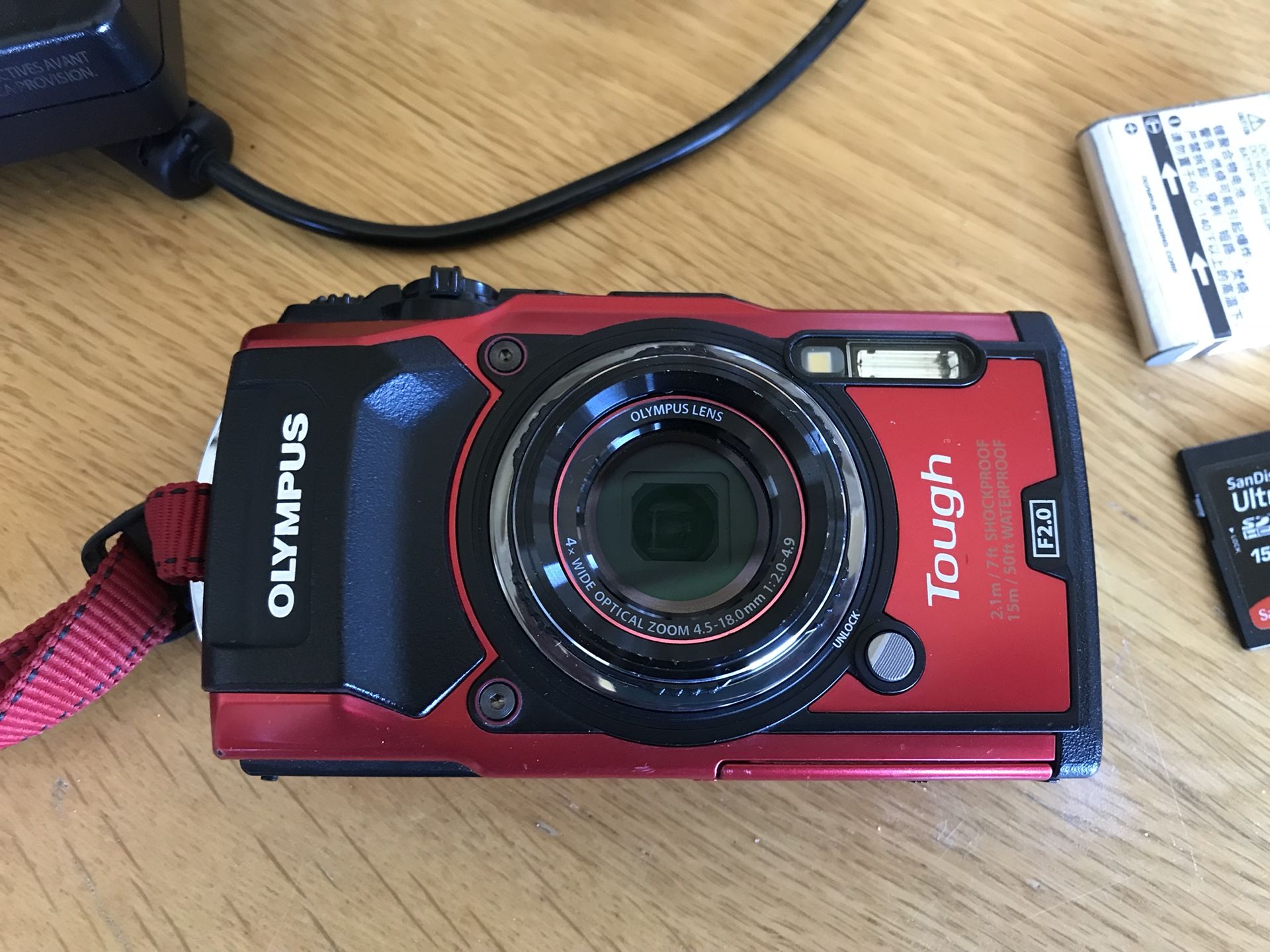 Olympus TG-5 Waterproof Camera, with telephoto and fisheye lenses and 3-Inch LCD