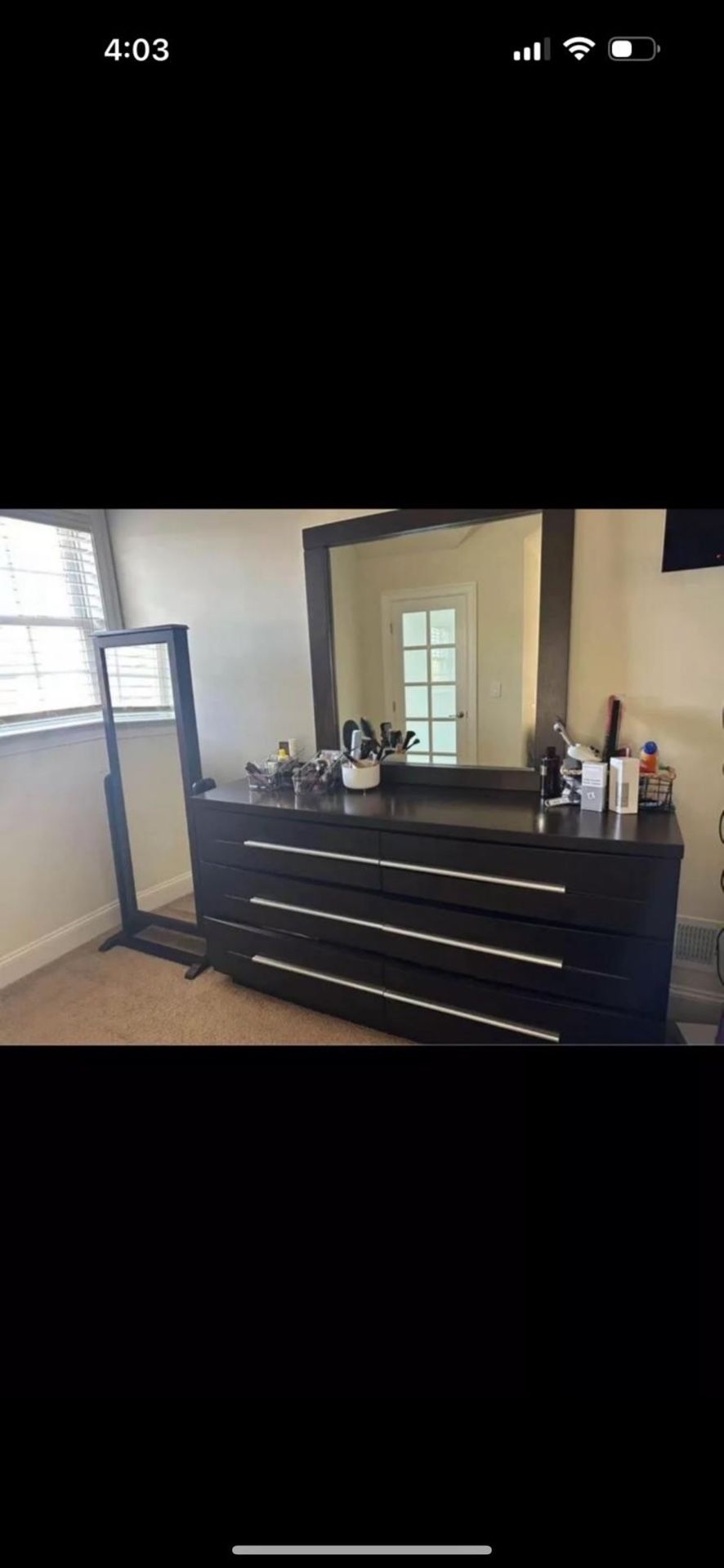 Dressing Table And Full Mirror