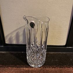 Waterford Crystal Lismore Cocktail Beaker Pitcher Acid Etch Mark 8.5" Tall EUC 