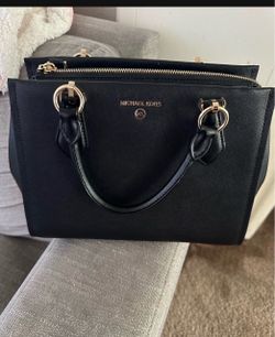 Michael Kors Black Saffiano Leather Satchel