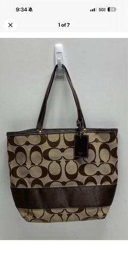 Vintage Coach Signature Tote Bag