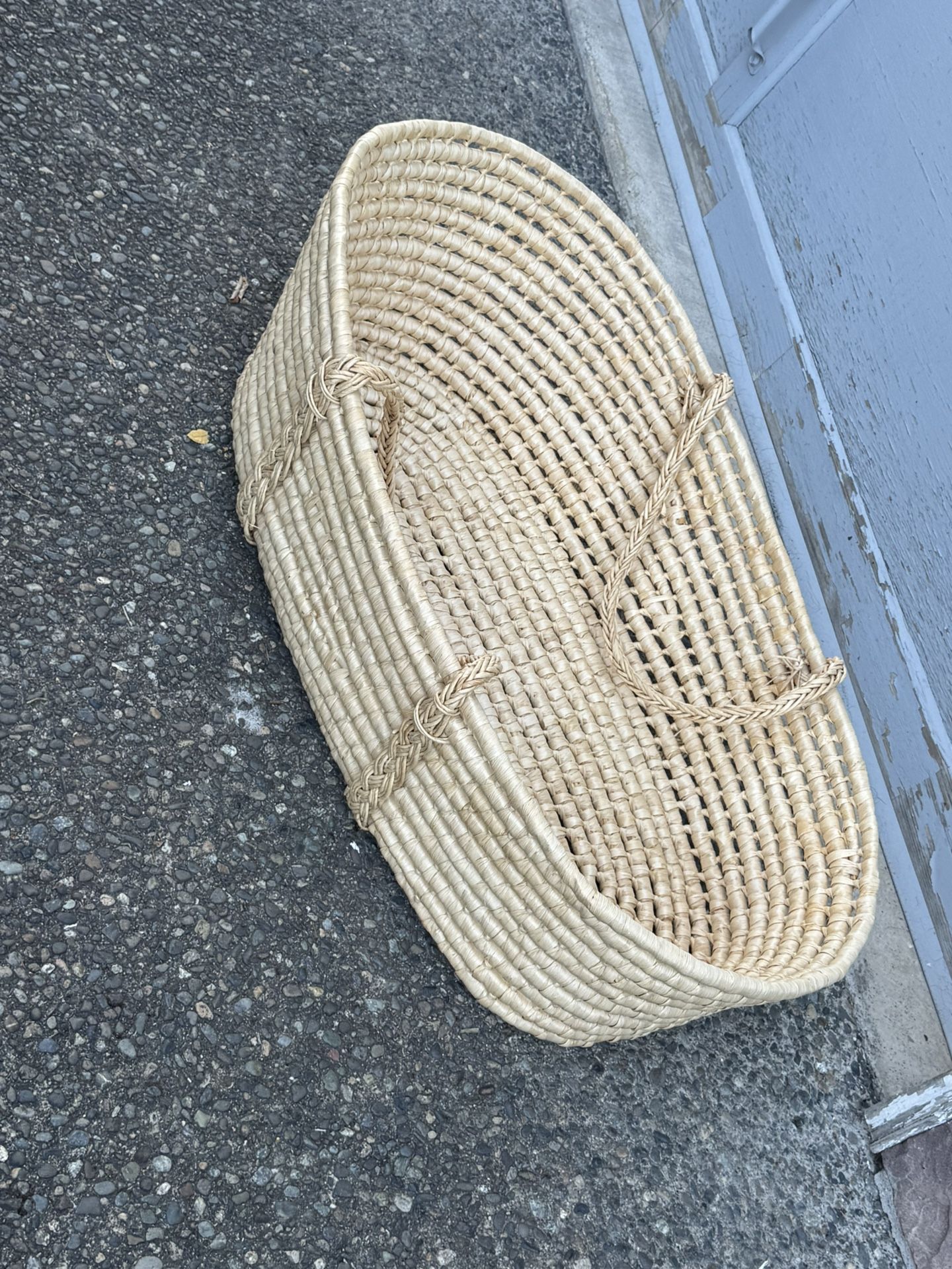 Vintage Large Moses Baby Bassinette Carrier Basketville Basket