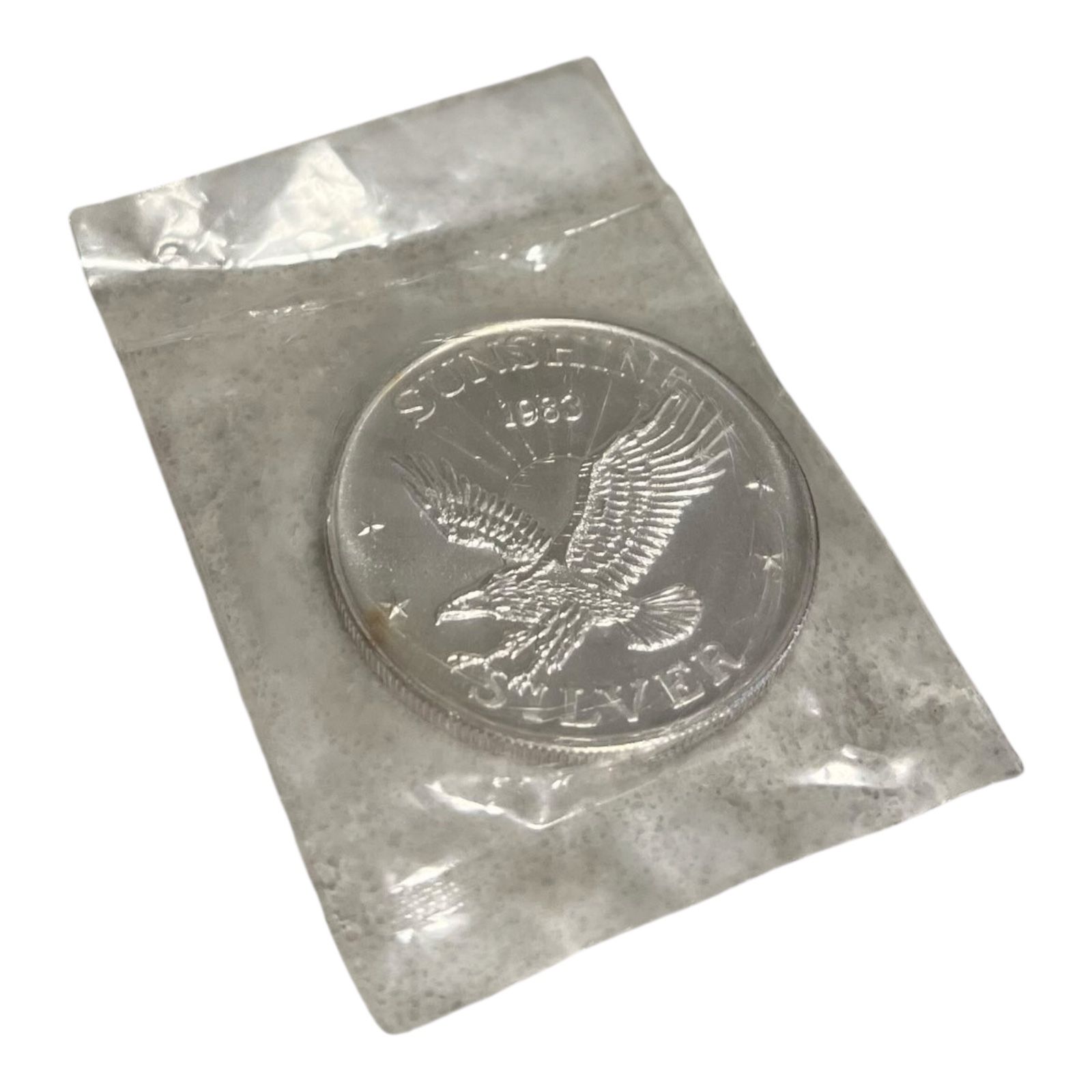 1983 Sunshine Mining 1 oz Silver Round - Original Sealed Packaging!
