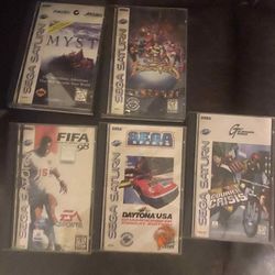 Sega Saturn 5 Games 3 Remote Control 🎮