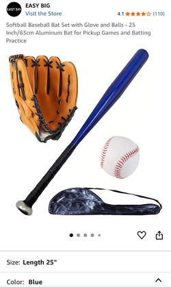 NEW Softball Baseball Bat Set with Glove and Balls