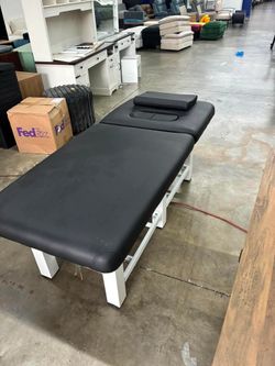 Stationary Massage Table, 75”L 31.5''W Heavy Duty Esthetician Bed, 800LBS Metal Frame PU Leather Physical Therapy Table Spa