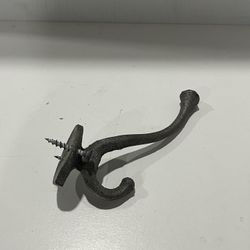 Cast Iron Sturdy Middle Sized Coat And Hat Hook
