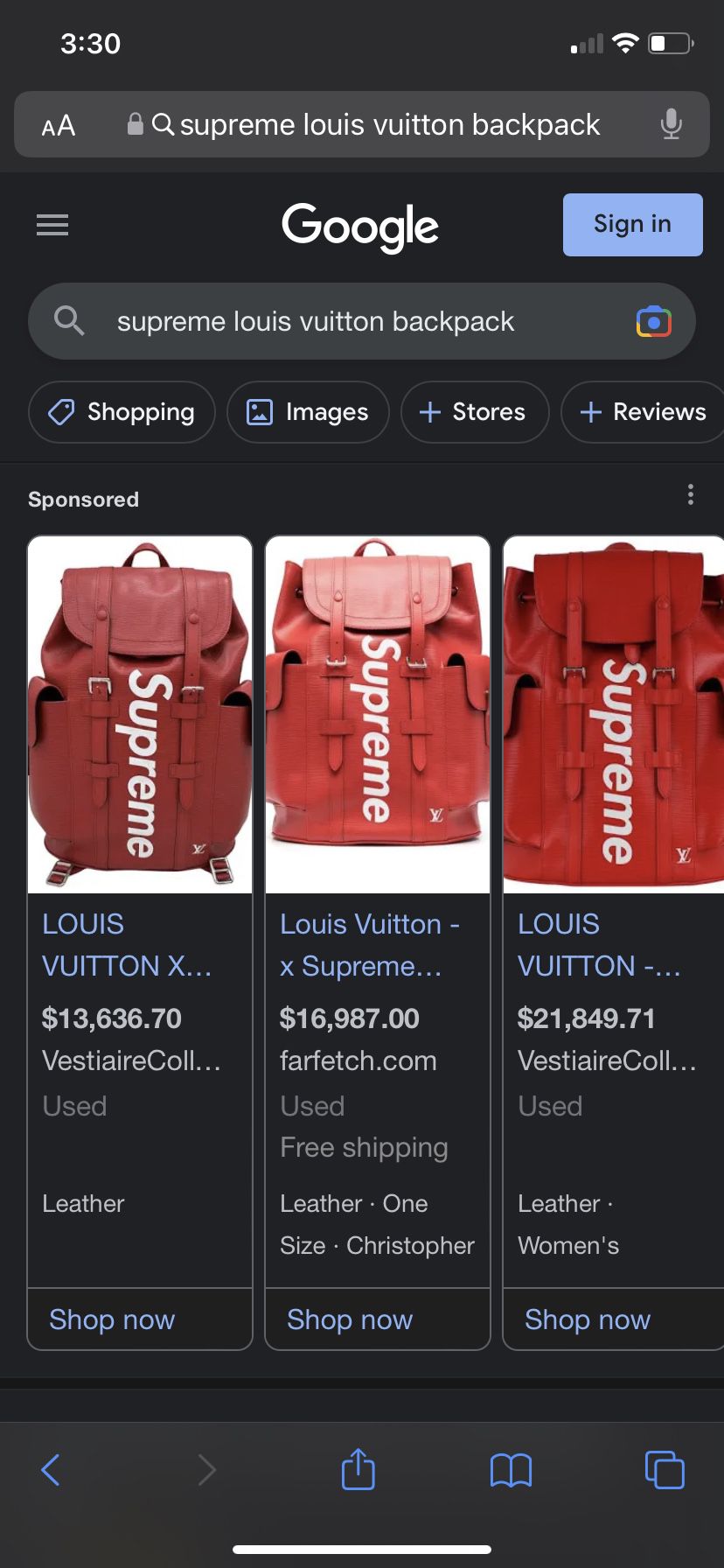 Supreme Louis Vuitton Backpack for Sale in San Leandro, CA - OfferUp
