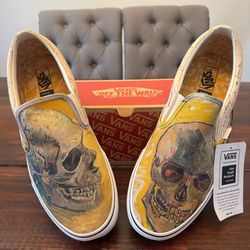 Vans x Vincent Van Gogh Skull Classic Slip-On Shoes