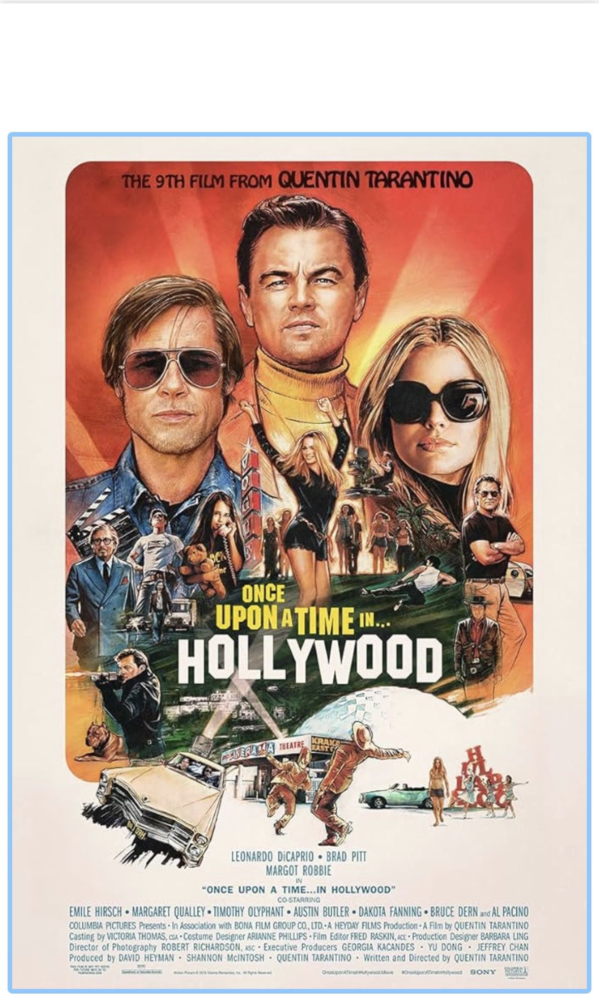 Once Upon A Time In Hollywood Poster
