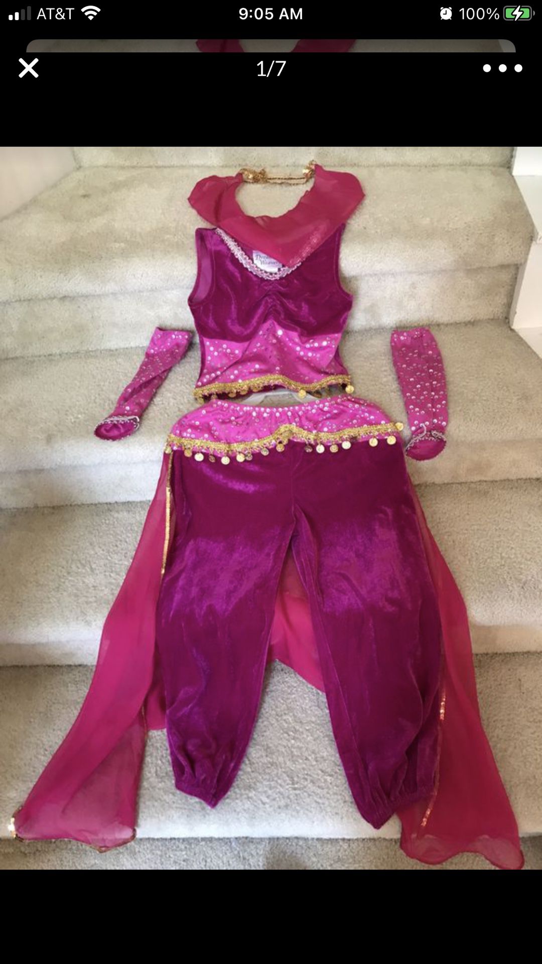 8-10 yrs girls Halloween genie costume