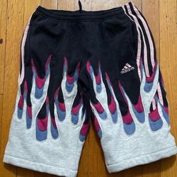 Custom Adidas Flame Shorts