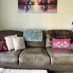 Sturdy Leather Couch