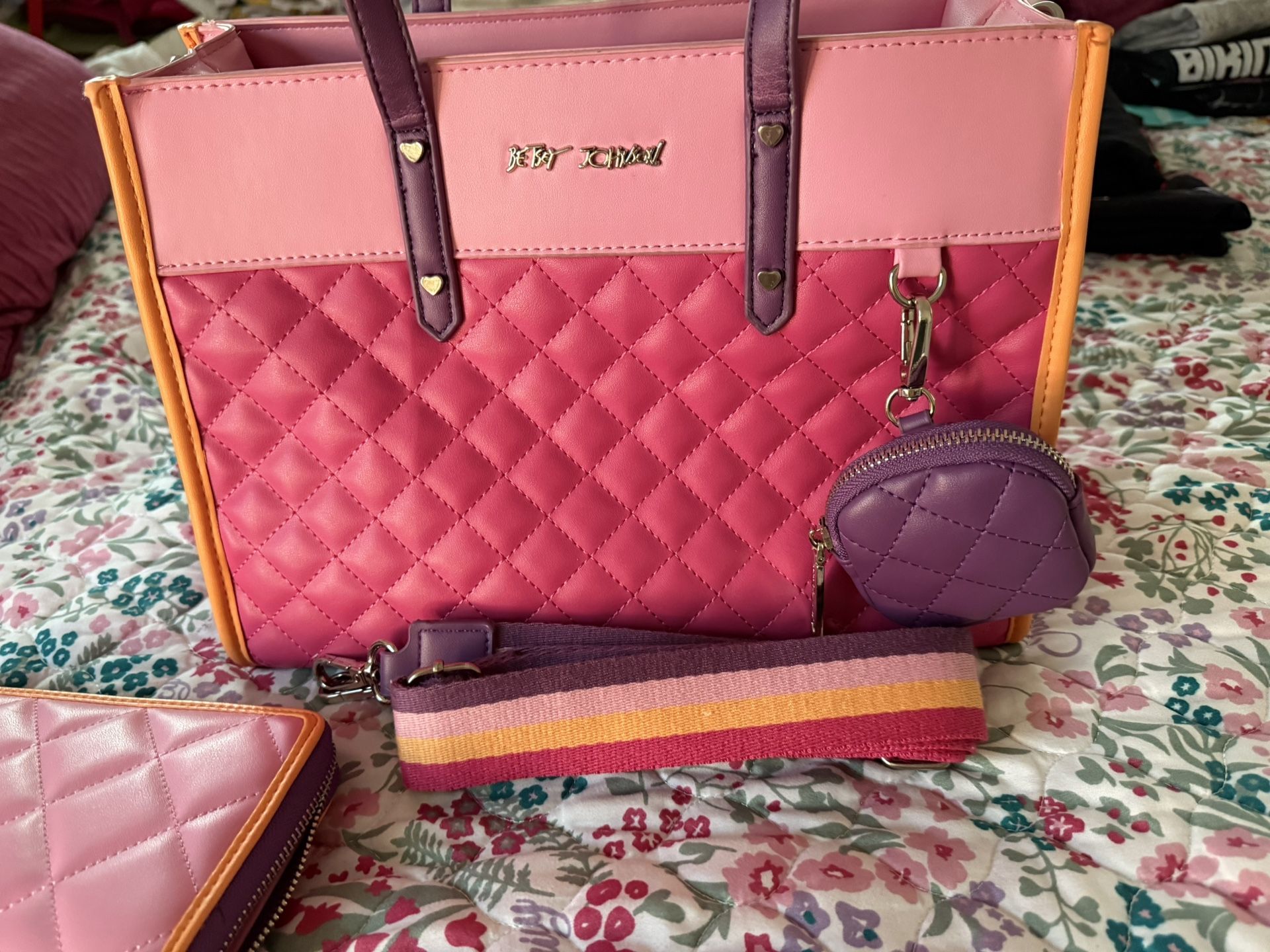 Betsy Johnson Tote Plus Wallet