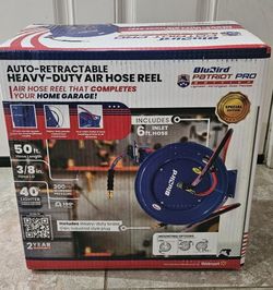 BluBird Patriot Pro Air Hose Reel 3/8" x 50'