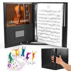 HYRAUL Black Choral Music Folder — Open Box
