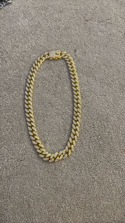 iced out cuben link chain