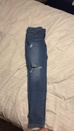 High rise skinny jeans