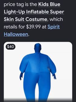 Blow up costume