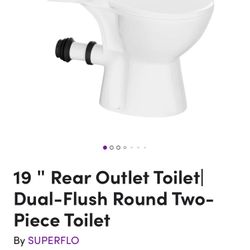 19” Rear Outlet Toilet 