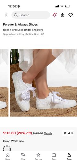 Size 6- Bridal Sneakers