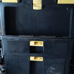 Double Tool Box With Wheels