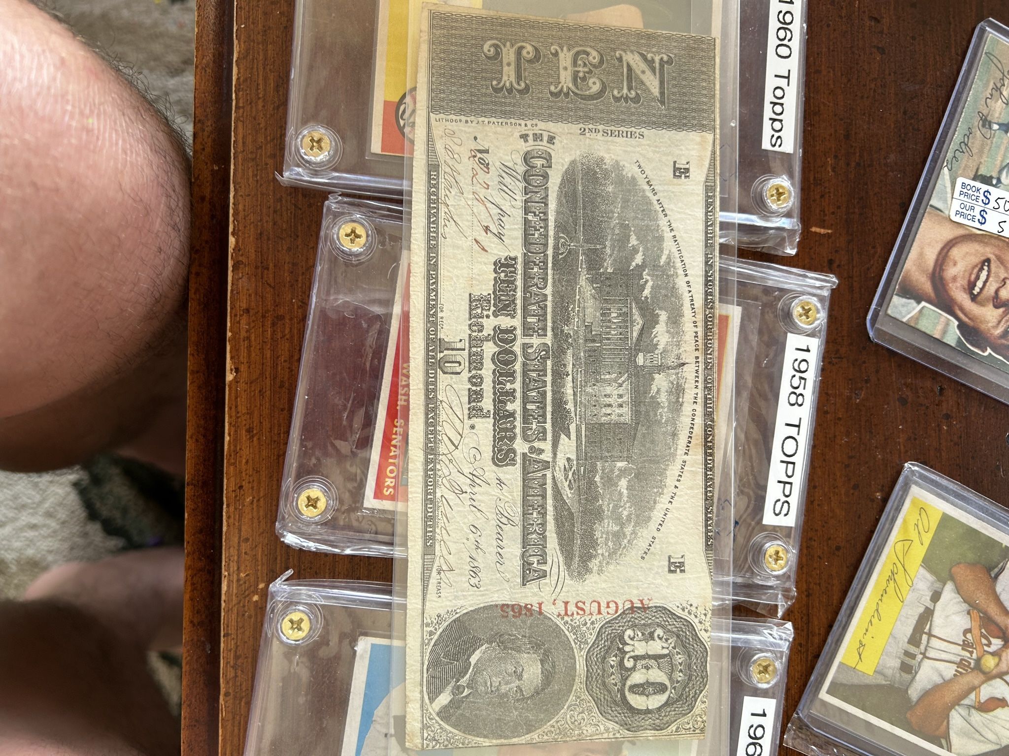 1800s Confederate Money 10