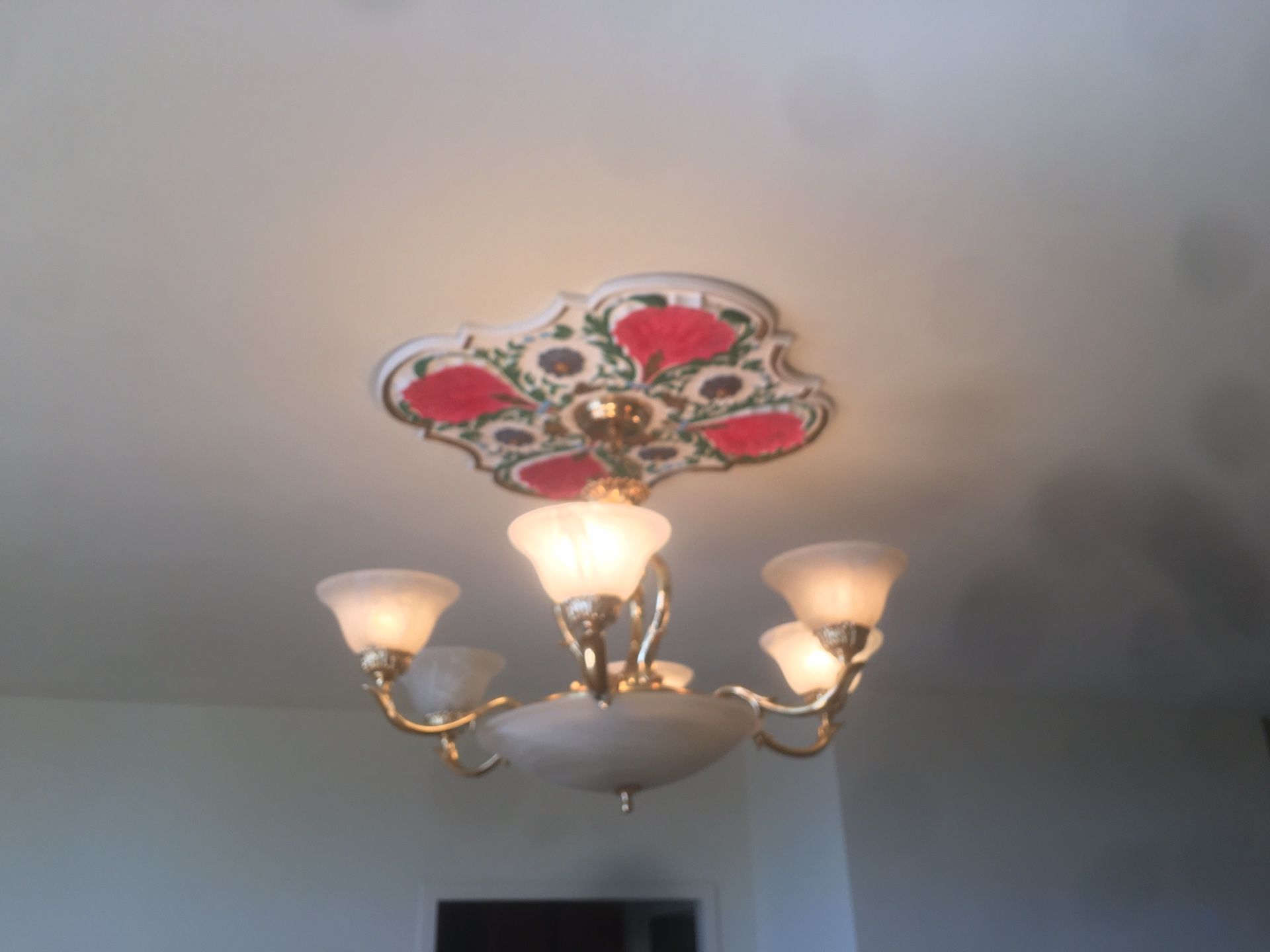 5 chandeliers 3 medallions