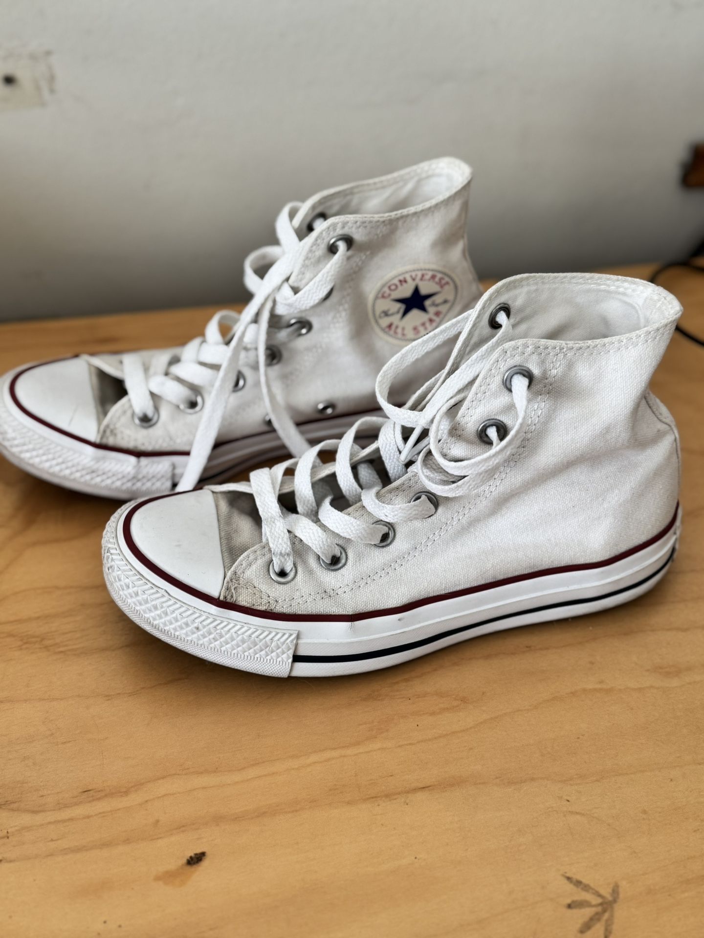 White Converse High Top All-Star Chucks, Unisex