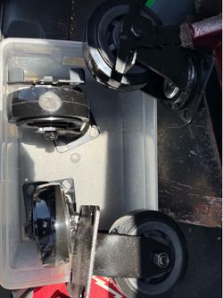 Snap on casters ploy wheels