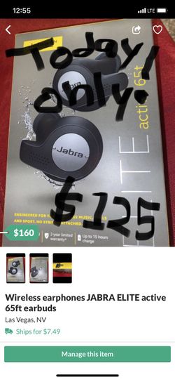 ELITE JABRA WIRELESS EARBUDS Get Now!!!