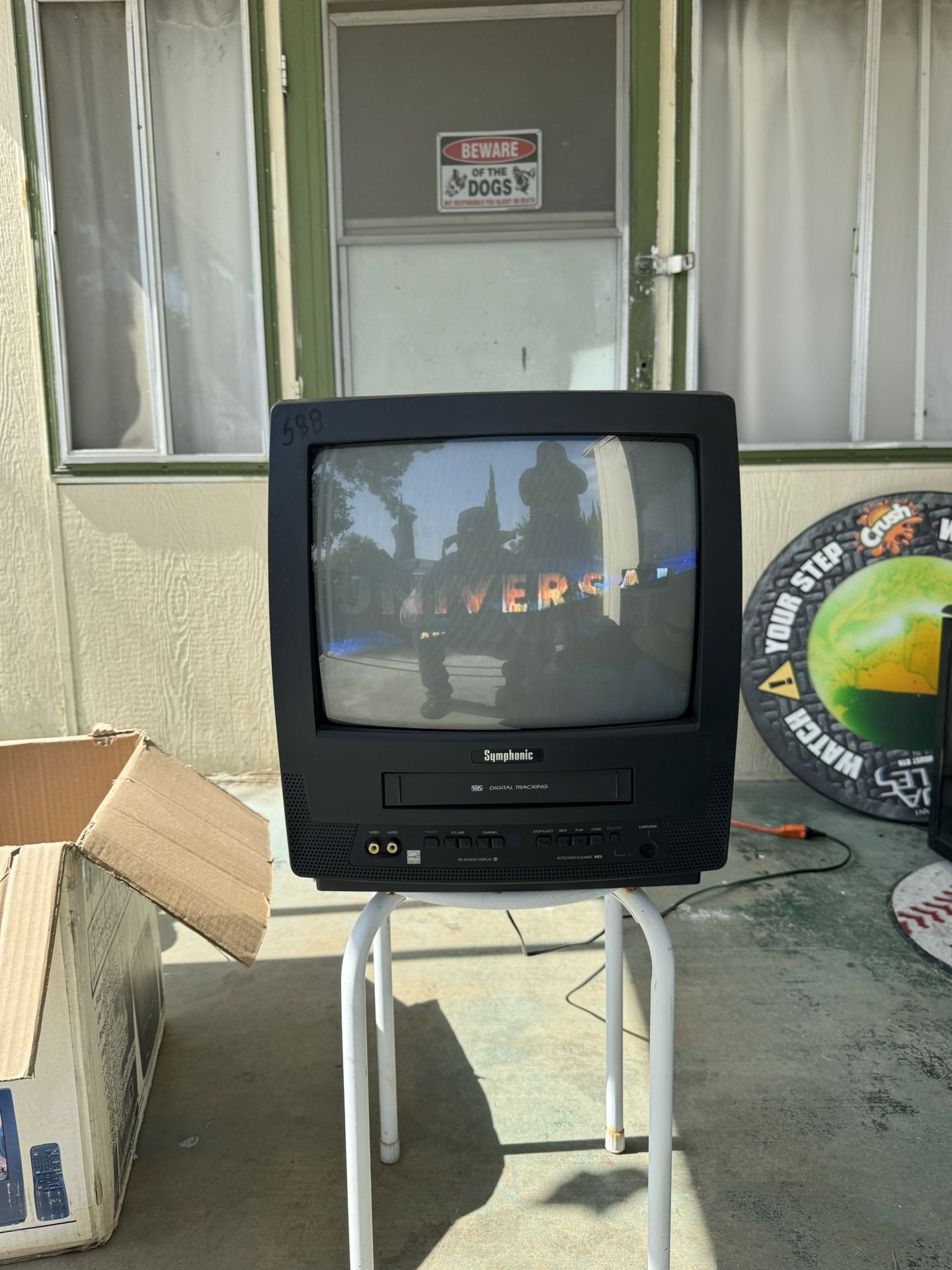Vintage Symphonic tv vcr combo in box