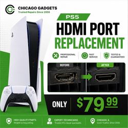 PS5 HDMI Port Replacement – Professional Repair – Only $79.99