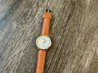 Men’s Watch White Rose Gold Brown NEW