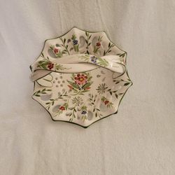Vintage RCCL Porcelain Floral Basket