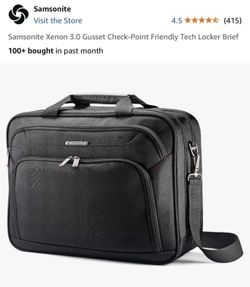 Samsonite Xenon 3.0 Gusset Check-Point Friendly Tech Locker Brief Like New
