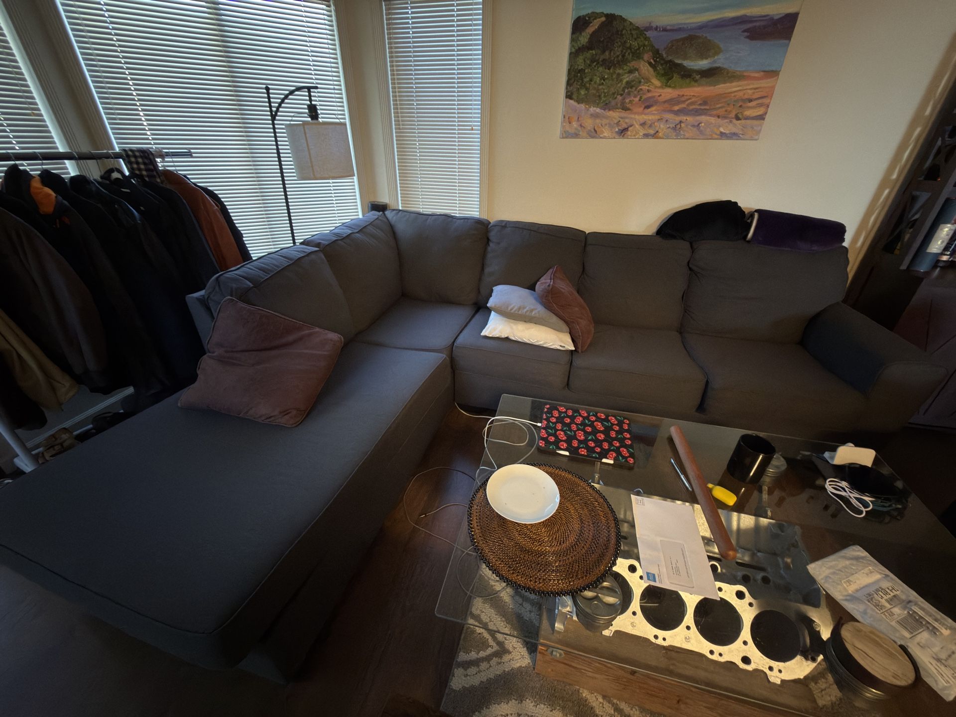 Sectional Gray Couch