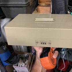 Vintage Metal Safe Box