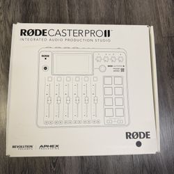 RØDE RØDECaster Pro II All-in-One Production Solution for Podcasting, Streaming, Music Production and Content Creation,Black