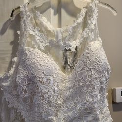 Plus Size White Wedding Dressl