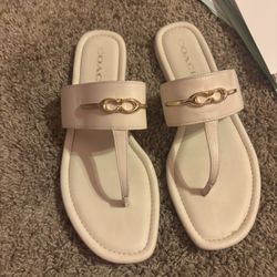 Coach Sandals Slightly Work Only The Bottoms Are Dirty Size 8.5 Women’s