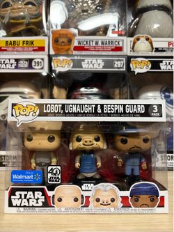 Funko Pop! Vinyl: Lobot/Ugnaught/Bespin Guard 3 Pack - Walmart Exclusive/40th Year Anniversary