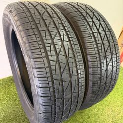 V326  225 55 18 98H  Firestone  Destination LE3 - 2 Used Tires 90% Life 