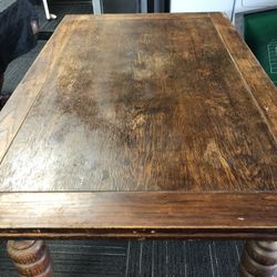Antique Wood Table, Extendable