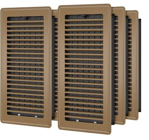6 Pack Floor Vent Covers 6"x12" for Home Floor Heavy Duty Steel Walkable Floor Vents Air Vent Covers