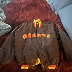 Padres Cooperstown Collection Majestic Bomber Jacket 
