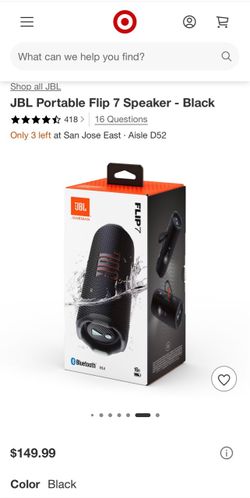 JBL Flip 7 Bluetooth Speaker